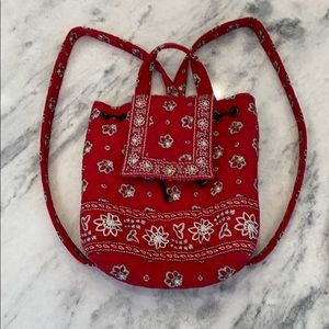 Vera Bradley Red Quilted Backpack